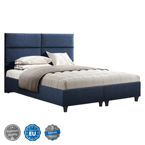 ΚΡΕΒΑΤΙ MILO ΑΠΟ ΜΠΛΕ ΥΦΑΣΜΑ HM616.08 ΓΙΑ ΣΤΡΩΜΑ 160x200 εκ. (x1)