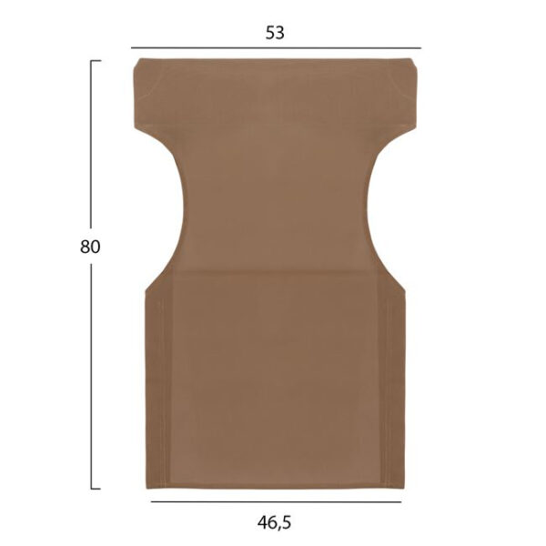 ΜΑΞΙΛΑΡΙ TEXTILENE 600gr/m2 2X1 MOKA ΓΙΑ ΠΟΛΥΘΡΟΝΑ ΣΚΗΝΟΘΕΤΗ HM5272.04 46.5Χ53Χ80Υεκ. (x1) - Image 2