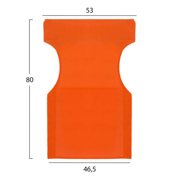 ΜΑΞΙΛΑΡΙ TEXTILENE 600gr/m2 2X1 ΠΟΡΤΟΚΑΛΙ ΓΙΑ ΠΟΛΥΘΡΟΝΑ ΣΚΗΝ. HM5272.02 46.5Χ53Χ80Υεκ. (x1) - Image 2