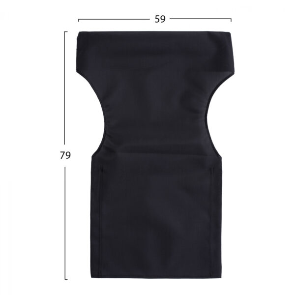 ΜΑΞΙΛΑΡΙ TEXTILENE 600gr/m2 2X1 ΜΑΥΡΟ ΕΙΔ.ΓΙΑ ΚΑΡΕΚΛΑ ΣΚΗΝΟΘΕΤΟΥ HM5272.35 59x45x79Y (x1) - Image 2