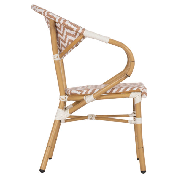 ΠΟΛΥΘΡΟΝΑ BAMBOO LOOK HM5861.03 ΚΑΦΕ-ΛΕΥΚΟ 58.5x58x82Υεκ. (x1) - Image 12