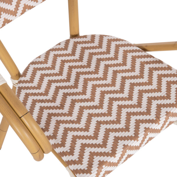 ΠΟΛΥΘΡΟΝΑ BAMBOO LOOK HM5861.03 ΚΑΦΕ-ΛΕΥΚΟ 58.5x58x82Υεκ. (x1) - Image 16