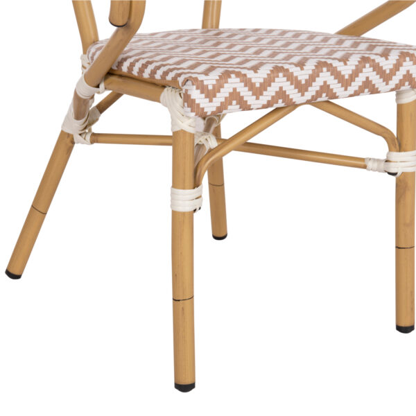 ΠΟΛΥΘΡΟΝΑ BAMBOO LOOK HM5861.03 ΚΑΦΕ-ΛΕΥΚΟ 58.5x58x82Υεκ. (x1) - Image 17