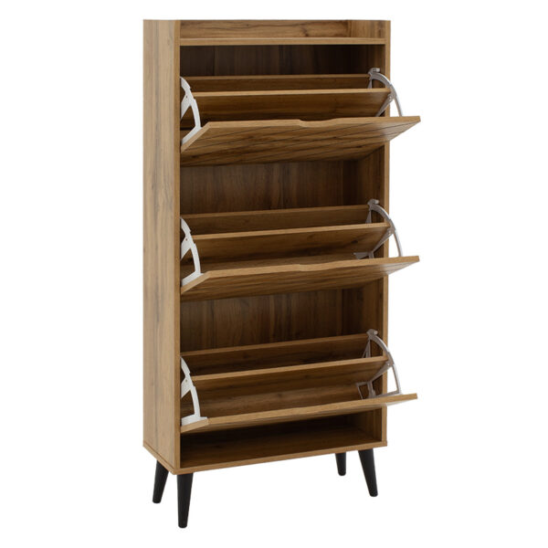 Παπουτσοθήκη Thelma pakoworld 12 ζεύγων sonoma 60x23.8x131.6εκ (x1)