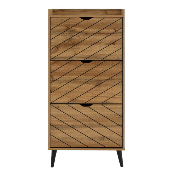 Παπουτσοθήκη Thelma pakoworld 12 ζεύγων sonoma 60x23.8x131.6εκ (x1) - Image 4