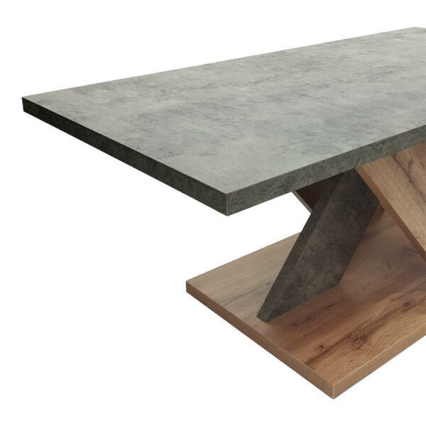 Τραπέζι σαλονιού Solange pakoworld σε γκρι-sonoma απόχρωση 110x55x47.5εκ (x1) - Image 3