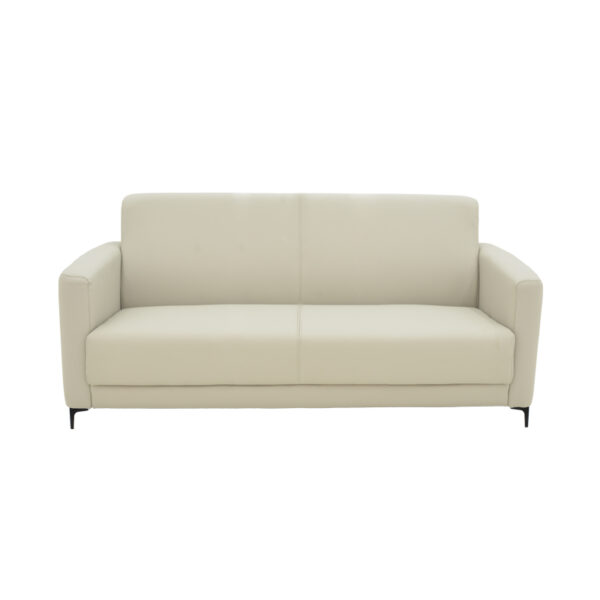 Καναπές τριθέσιος Sidica pakoworld PU σε μπεζ απόχρωση 185x82x81εκ (x1)