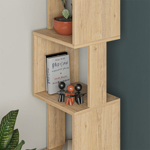 Βιβλιοθήκη - στήλη Piri pakoworld oak μελαμίνης 35x30x161εκ (x1) - Image 2