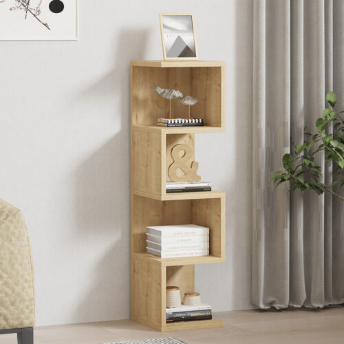 Ραφιέρα επιδαπέδια Pratel pakoworld σε oak απόχρωση 25x27x95εκ (x1)