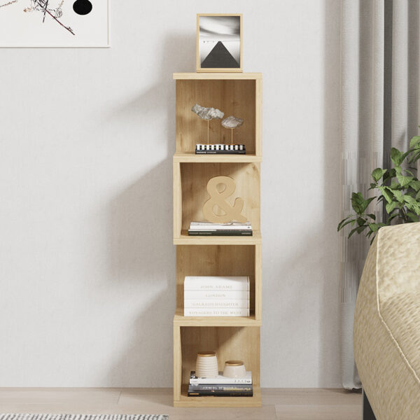Ραφιέρα επιδαπέδια Pratel pakoworld σε oak απόχρωση 25x27x95εκ (x1) - Image 2