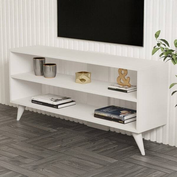 Σύνθετο σαλονιού Prestige pakoworld σε λευκή απόχρωση 120x29,6x50εκ (x1) - Image 3