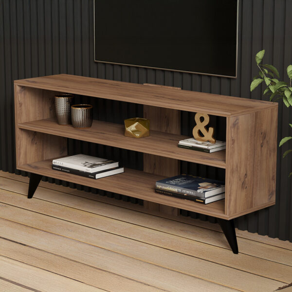 Έπιπλο τηλεόρασης Prestige pakoworld σε sonoma απόχρωση 120x29,6x50εκ (x1) - Image 3