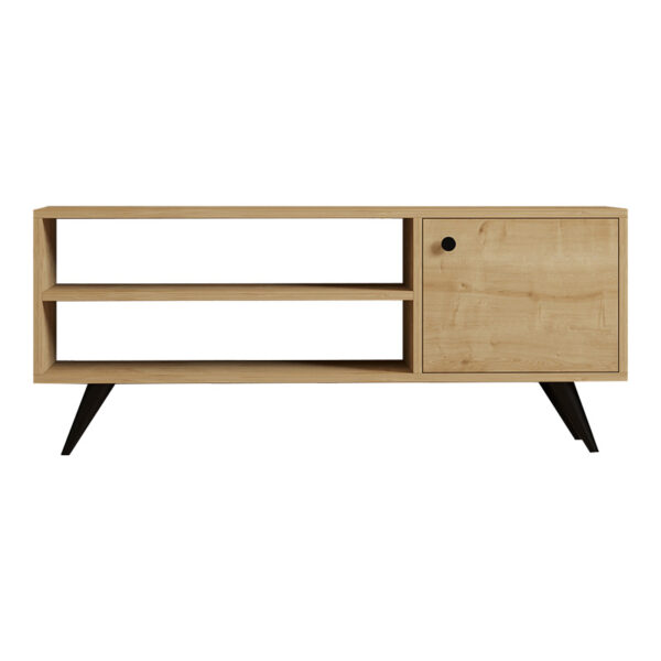 Έπιπλο τηλεόρασης Wison pakoworld σε oak απόχρωση 120x29x50εκ (x1) - Image 3