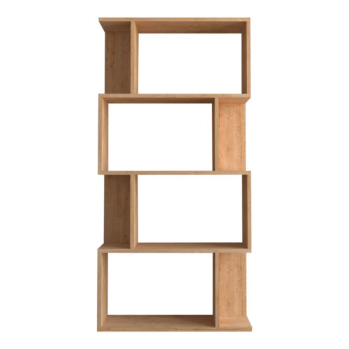 Βιβλιοθήκη Kadu pakoworld σε oak απόχρωση  72x22x147εκ (x1)