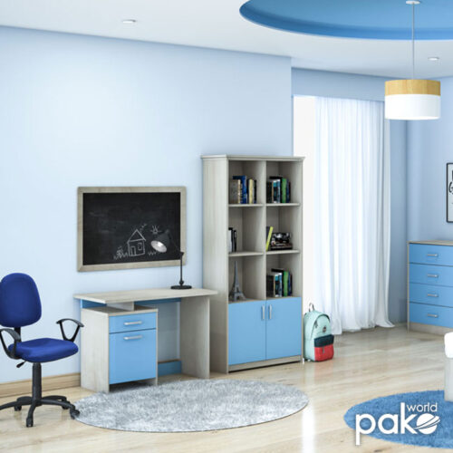 Γραφείο εργασίας Looney pakoworld χρώμα castillo-μπλε 100x55x75εκ (x1)