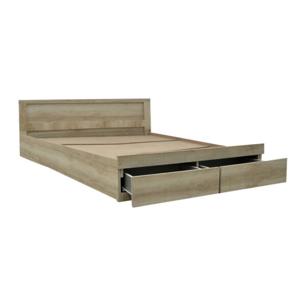 Κρεβάτι Olympus pakoworld με συρτάρι castillo-oak 140x200εκ (x1) - Image 3