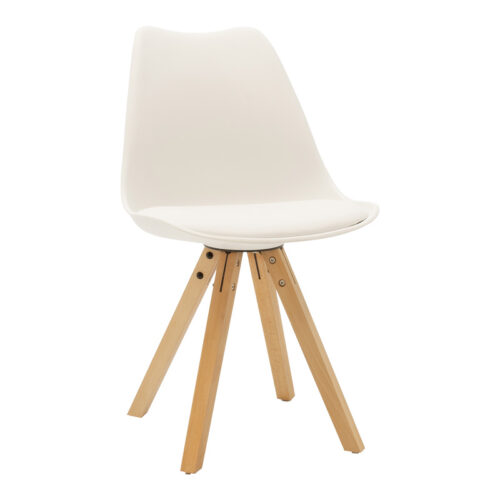 Τραπεζαρία Cuba-Caron pakoworld σετ 5τεμ sonoma-λευκό 120x80x75εκ (x1)