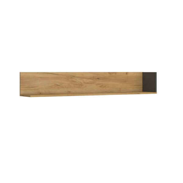 Ράφι Santes Χρυσό Δρυς-Γραφίτης 155x27x24.5cm - Image 2