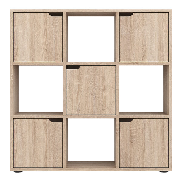 Βιβλιοθήκη Bookel pakoworld σε sonoma απόχρωση 88.5x27.5x89.3εκ (x1) - Image 2