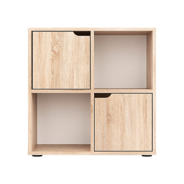Βιβλιοθήκη Bookel pakoworld σε sonoma απόχρωση 59.6x27.5x60.4εκ (x1) - Image 2