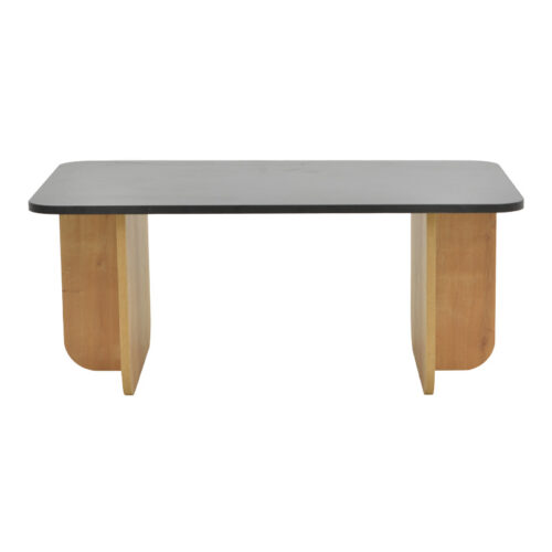 Τραπέζι Beca pakoworld σε oak-μαύρο απόχρωση 100x60x42εκ (x1)