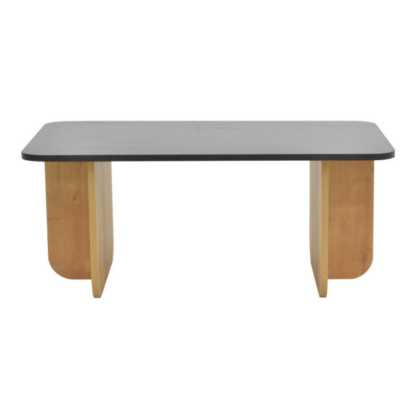 Τραπέζι Beca pakoworld σε oak-μαύρο απόχρωση 100x60x42εκ (x1)