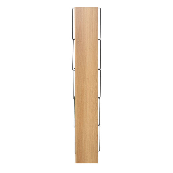 Βιβλιοθήκη mini Tars pakoworld  sonoma-μαύρο 50x22x150εκ (x1) - Image 3