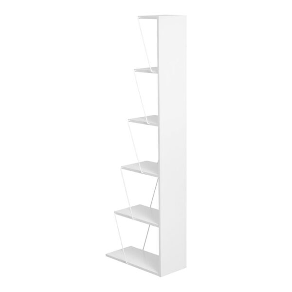 Βιβλιοθήκη mini Tars pakoworld λευκό 50x22x150εκ (x1) - Image 3