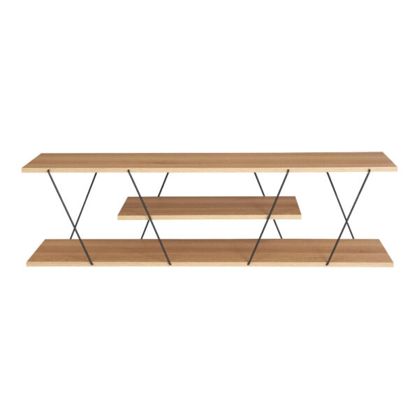 Έπιπλο τηλεόρασης Tars pakoworld sonoma-μαύρο 120x30x33εκ (x1) - Image 3