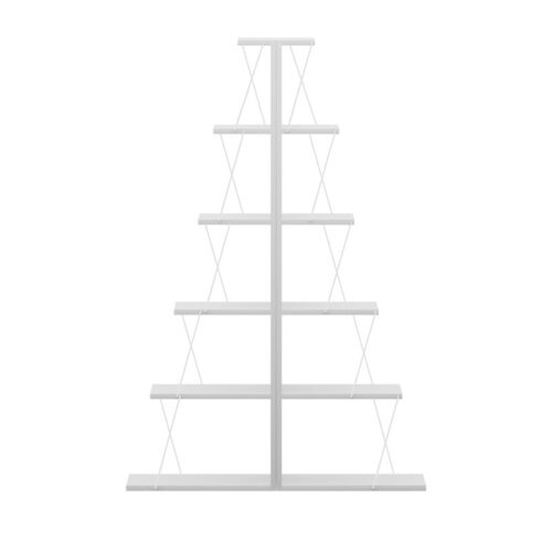 Βιβλιοθήκη mini Tars pakoworld λευκό 130x22x146εκ (x1)
