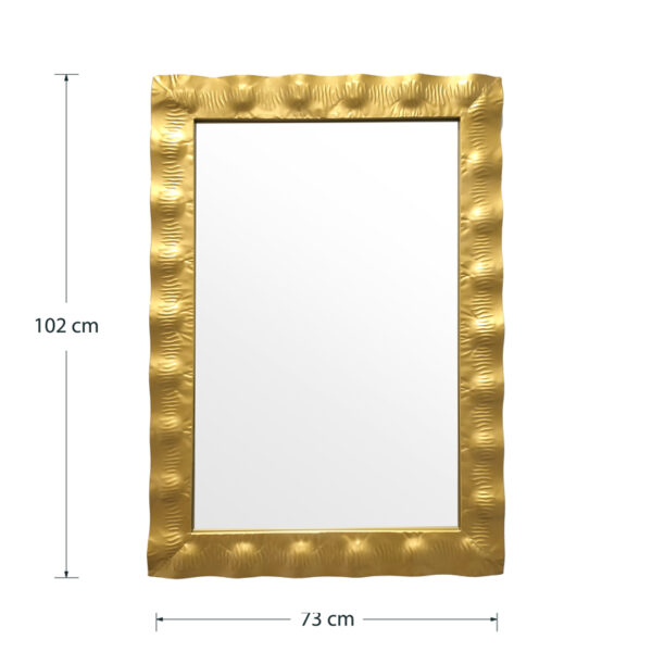 Καθρέπτης Fezco pakoworld χρυσό 72x3x102εκ (x1) - Image 3