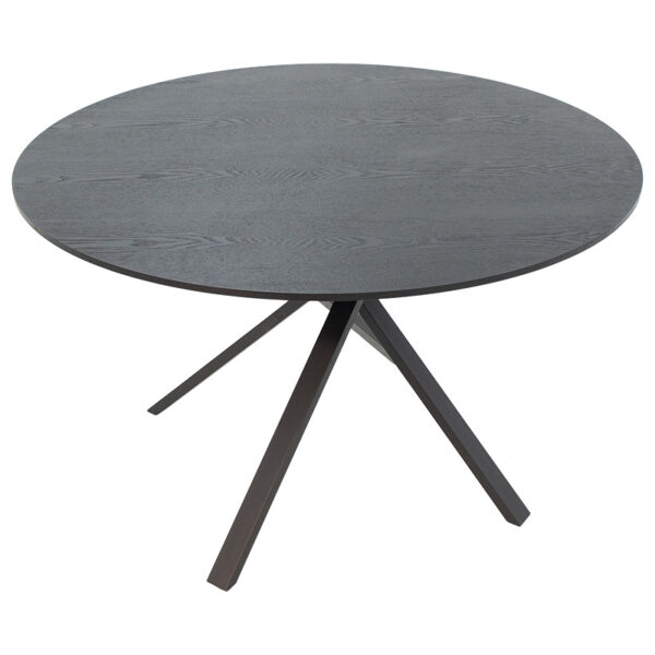 Tραπέζι Cerco pakoworld MDF μαύρο Φ120x75εκ (x1) - Image 2