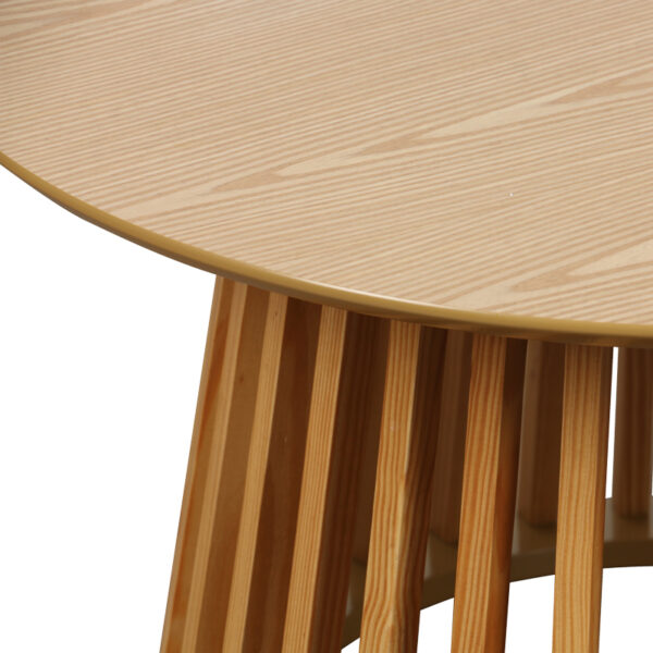 Τραπέζι σαλονιού Domonic pakoworld mdf/pw σε φυσική απόχρωση Φ80x45εκ (x1) - Image 2