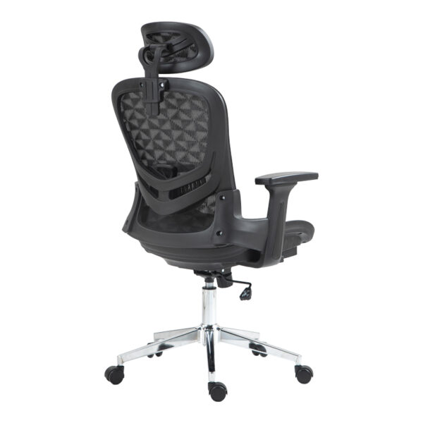 Καρέκλα γραφείου εργασίας Mergi pakoworld μαύρο mesh 62x63x120εκ (x1) - Image 2