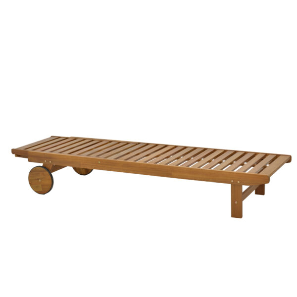 Ξαπλώστρα Weylar pakoworld ξύλο ακακίας φυσικό 60x193x30εκ (x1)