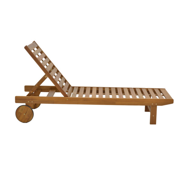Ξαπλώστρα Weylar pakoworld ξύλο ακακίας φυσικό 60x193x30εκ (x1) - Image 2