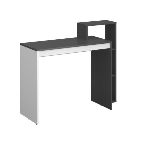 Γραφείο 110ΝSΟ Γραφίτη-Λευκό 110x40x90cm - Image 4