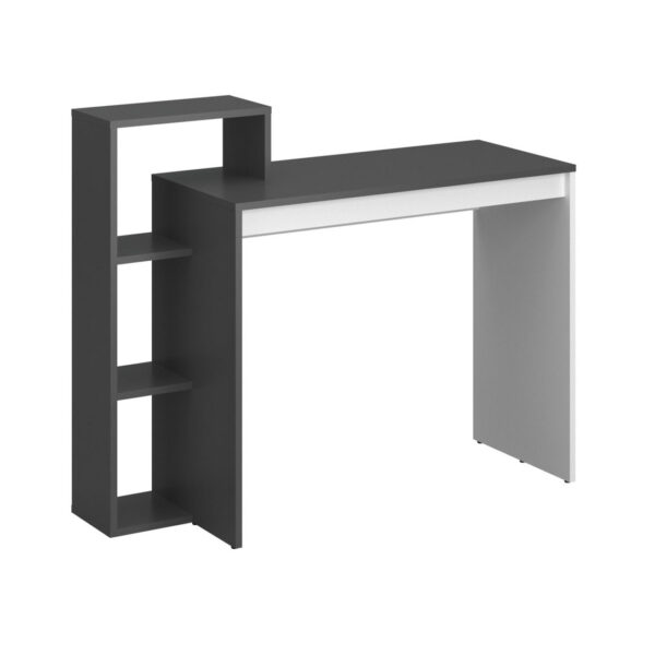 Γραφείο 110ΝSΟ Γραφίτη-Λευκό 110x40x90cm - Image 3