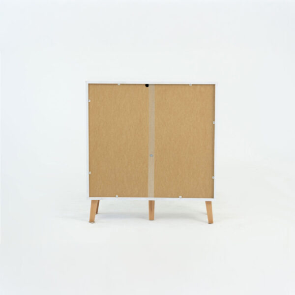 Κομότα Timmy Λευκό-Γραφίτη-Γκρι 84x36x92cm - Image 3