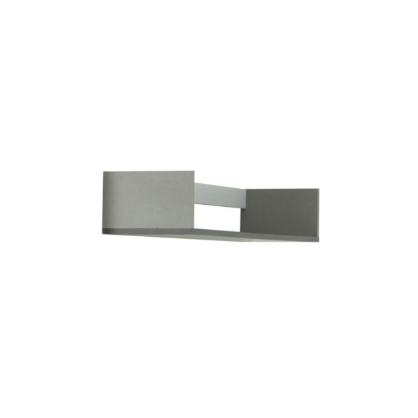 Κρεμαστό Ράφι Timmy Λευκό-Γραφίτη-Γκρι 120x25x16.6cm - Image 3