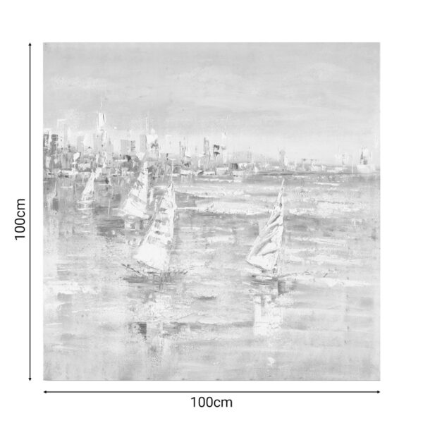 Πίνακας σε καμβά Watery Inart 100x3x100εκ (x1)