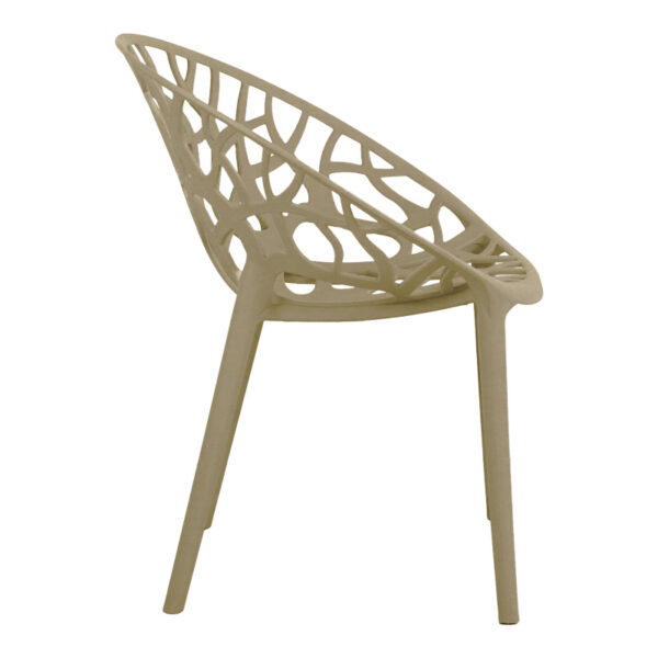 Πολυθρόνα Daren pakoworld pp σε cappuccino απόχρωση 59x60x79,5εκ (x1) - Image 2