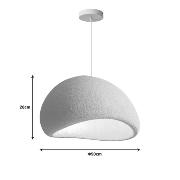 Φωτιστικό οροφής Zulcere IIΙ pakoworld ανοιχτό γκρι ps 50x28εκ (x1) - Image 2