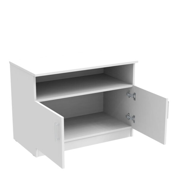 Ντουλάπι χαμηλό Galdow pakoworld σε λευκή απόχρωση 80x45x60εκ (x1) - Image 2