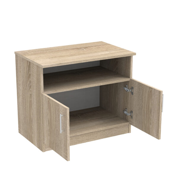 Ντουλάπι χαμηλό Galdow pakoworld σε sonoma απόχρωση 80x45x60εκ (x1) - Image 2