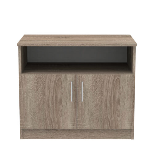 Ντουλάπι χαμηλό Galdow pakoworld σε sonoma truffle απόχρωση 80x45x60εκ (x1)