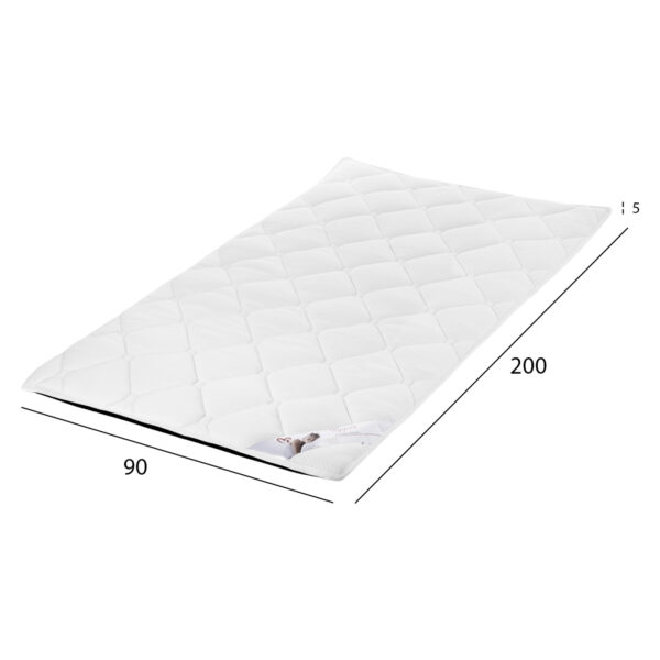 ΑΝΩΣΤΡΩΜΑ HM670.07 ΜΕ FOAM ΛΕΥΚΟ 90x200x5Y εκ. (x1) - Image 2