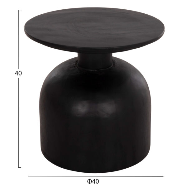 ΒΟΗΘΗΤΙΚΟ ΤΡΑΠΕΖΑΚΙ PUMBE-s HM9892.12 ΞΥΛΟ SUAR--ΜΑΥΡΟ Φ40x40Υεκ (x1) - Image 2