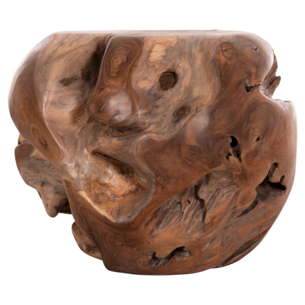 ΒΟΗΘΗΤΙΚΟ ΤΡΑΠΕΖΙ LOGGY HM18295 ΞΥΛΟ TEAK--ΦΥΣΙΚΟ 50x50x50Υεκ. (x1) - Image 3
