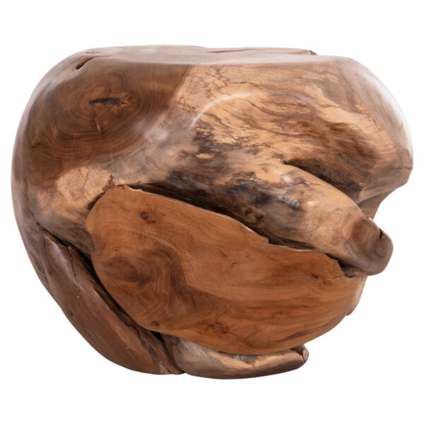 ΒΟΗΘΗΤΙΚΟ ΤΡΑΠΕΖΙ LOGGY HM18295 ΞΥΛΟ TEAK--ΦΥΣΙΚΟ 50x50x50Υεκ. (x1) - Image 6